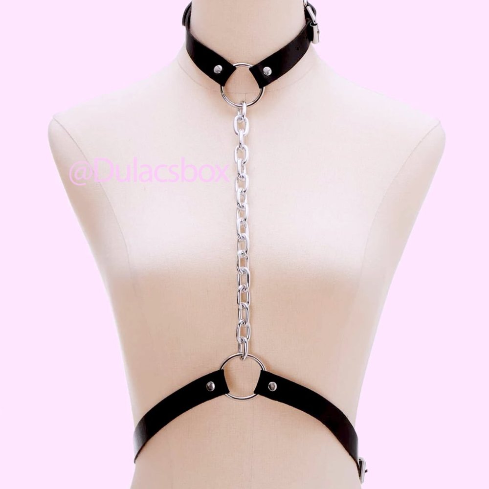 iHeartRaves Body Chain Harness GOTH FESTIVAL